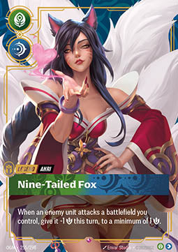 Ahri, Nine-Tailed Fox (V.1 - Rare) - Origins (Rare) [OGN-255] Image principale du produit