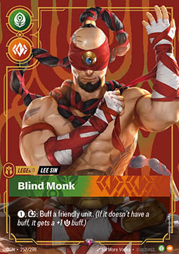 Lee Sin, Blind Monk - Origins (Rare) [OGN-257] Main image
