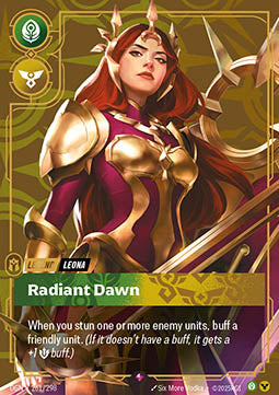 Leona, Radiant Dawn (V.1 - Rare) - Origins (Rare) [OGN-261] Main image