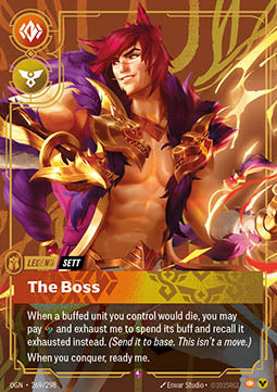 Sett, The Boss (V.1 - Rare) - Origins (Rare) [OGN-269] Image principale du produit