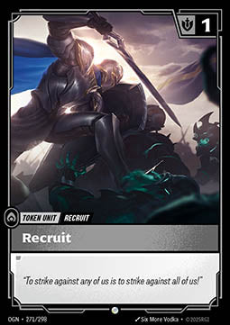 Recruit (V.1 - Common) - Origins (Common) [OGN-271] Immagine principale del prodotto