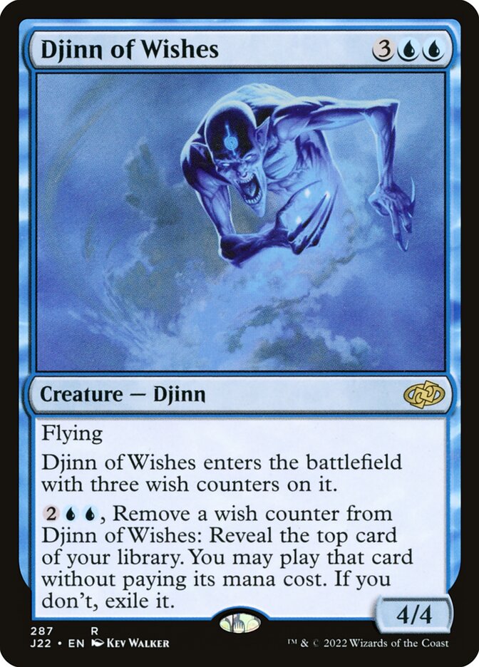 Djinn of Wishes - Jumpstart 2022 (Rare) [J22-287]