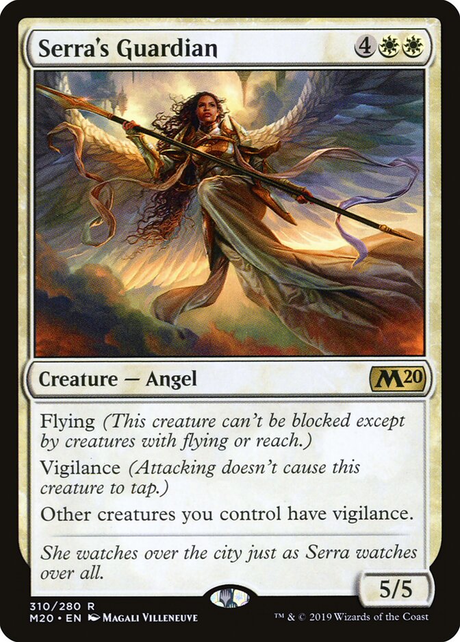 Magic-kaart Serra's Guardian M20-310 uit Core Set 2020 (Rare) Hoofdafbeelding