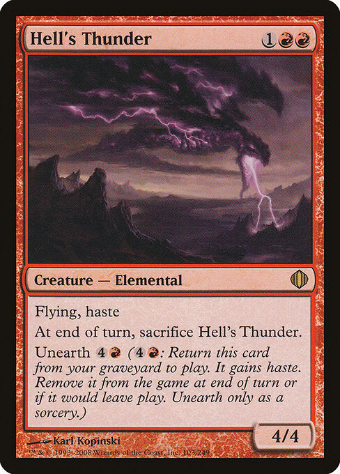 Hell's Thunder – Shards of Alara (ALA-103) Magic: The Gathering card | LC-REM-20260804-15369845375308-848f6c49-0913-4f12-886d-8b6defe8bfab Hoofdafbeelding