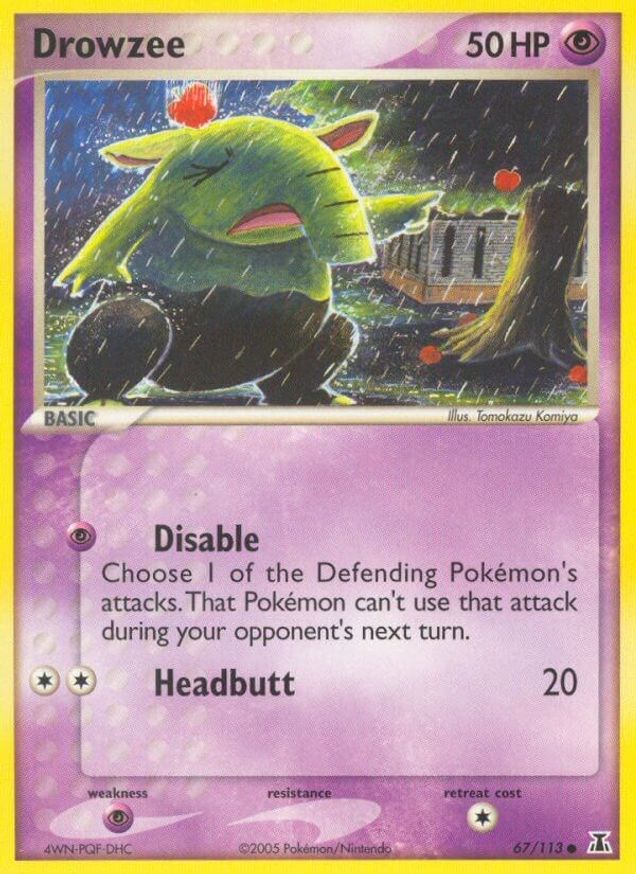 Pokémon-kaart Drowzee 67/113 Common uit de set EX Delta Species Hauptbild