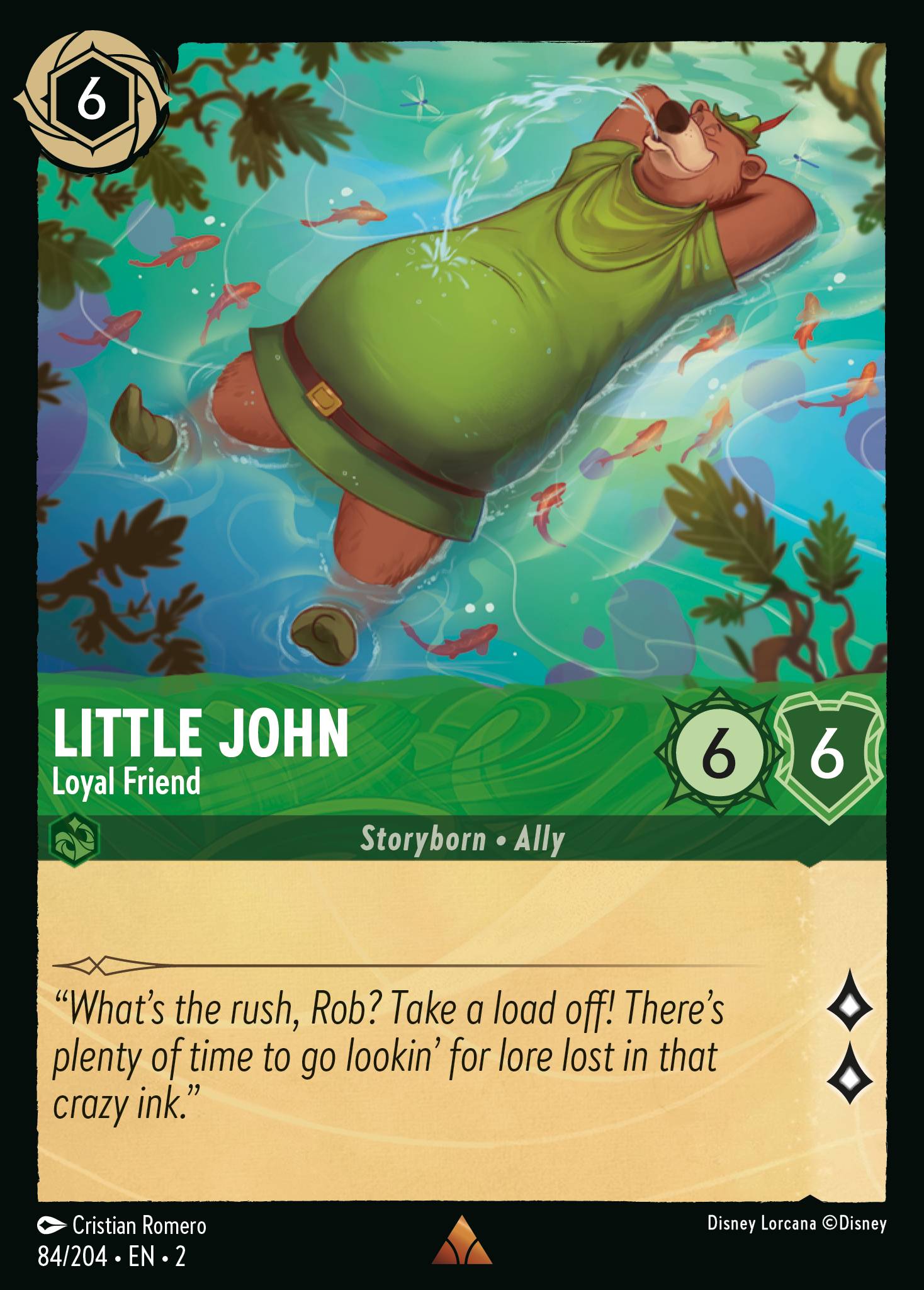 Little John - Loyal Friend — Rise of the Floodborn (2ROF-84) Disney Lorcana card