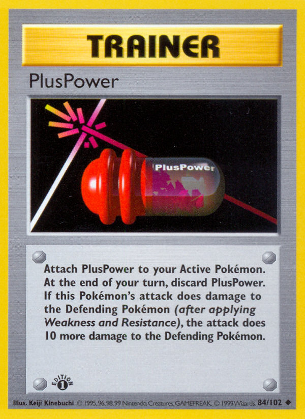 PlusPower – Base Set 84 – Pokémon TCG single card Hoofdafbeelding
