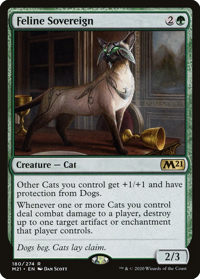 Magic-kaart Feline Sovereign M21-180 uit Core Set 2021 (Rare)