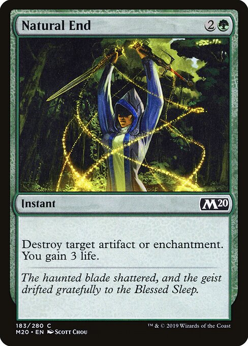 Natural End – Core 2020 (M20-183) Magic: The Gathering card Main image