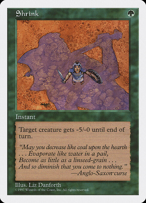 Shrink – Fifth Edition (5ED-326) Magic: The Gathering card | LC-REM-20260804-15521981989196-84f96537-76d2-4887-b17f-b8297fa50fd5