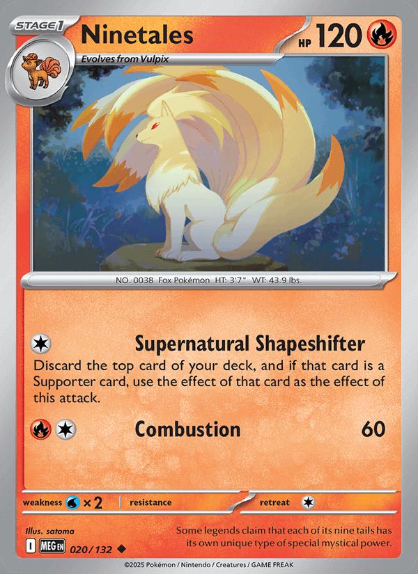 Ninetales - Mega Evolution (Uncommon) [MEG-020] Image principale du produit