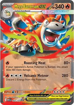 Mega Camerupt ex - Mega Evolution (Double Rare) [MEG-022] Imagen principal del producto