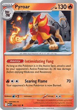 Pyroar - Mega Evolution (Uncommon) [MEG-024] Immagine principale del prodotto