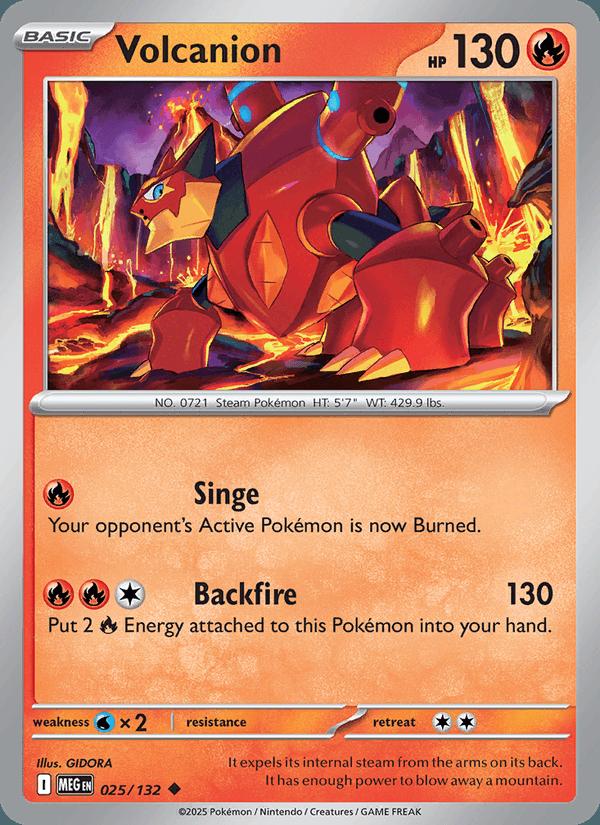 Volcanion - Mega Evolution (Uncommon) [MEG-025] Main image