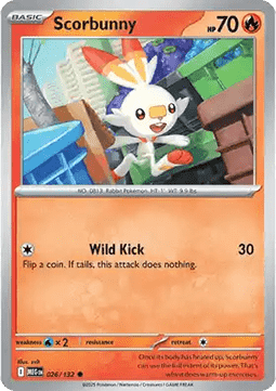Scorbunny - Mega Evolution (Common) [MEG-026] Imagen principal del producto