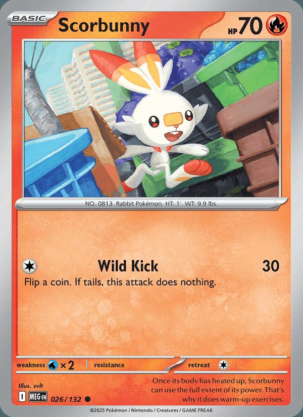 Scorbunny - Mega Evolution (Common) [MEG-026] Immagine principale del prodotto