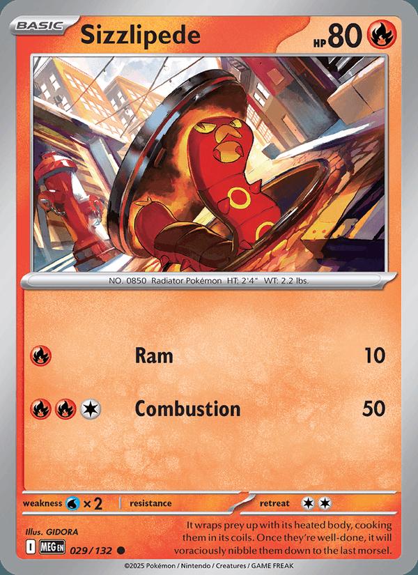 Sizzlipede - Mega Evolution (Common) [MEG-029] Main image