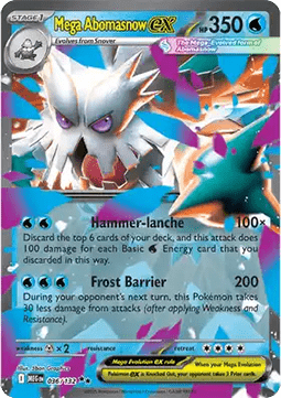 Mega Abomasnow ex - Mega Evolution (Double Rare) [MEG-036] Imagen principal del producto
