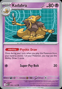 Kadabra - Mega Evolution (Uncommon) [MEG-055] Hover Image