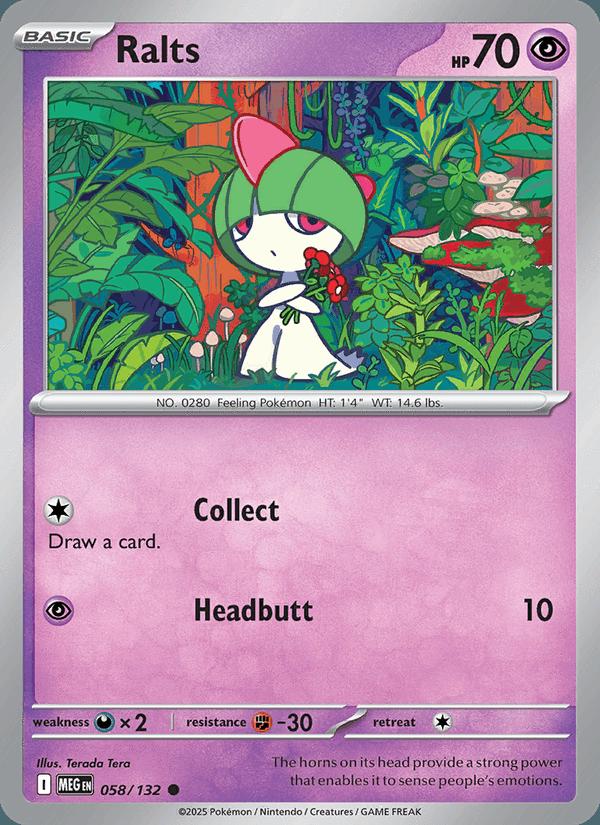 Ralts - Mega Evolution (Common) [MEG-058] Main image