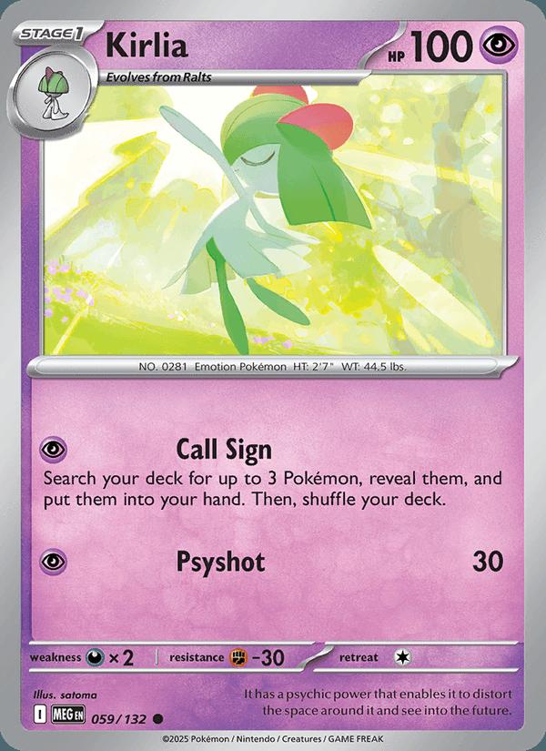 Kirlia - Mega Evolution (Common) [MEG-059] Immagine principale del prodotto