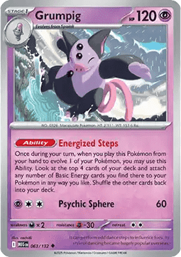 Grumpig - Mega Evolution (Uncommon) [MEG-063] Imagen principal del producto