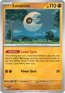 Lunatone - Mega Evolution (Rare) [MEG-074] Imagen principal del producto