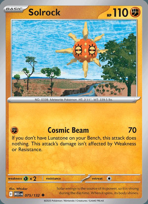 Solrock - Mega Evolution (Uncommon) [MEG-075] Hoofdafbeelding