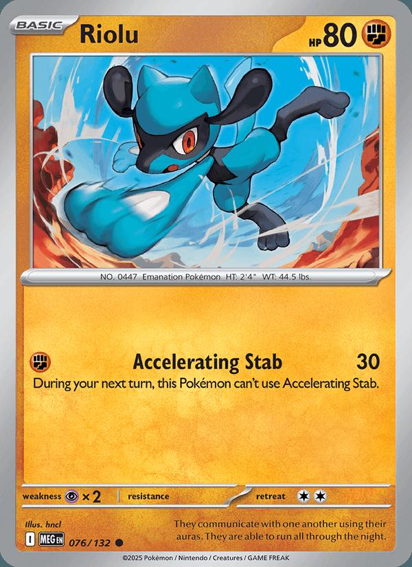 Riolu - Mega Evolution (Common) [MEG-076] Immagine principale del prodotto