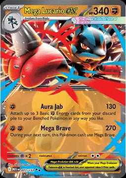 Mega Lucario ex - Mega Evolution (Double Rare) [MEG-077]