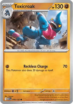 Toxicroak - Mega Evolution (Common) [MEG-079] Imagen principal del producto