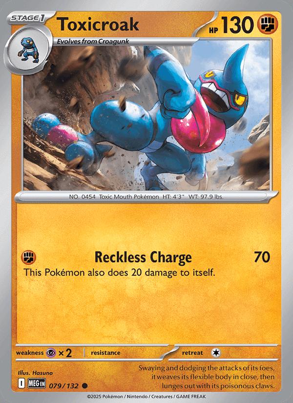 Toxicroak - Mega Evolution (Common) [MEG-079] Hoofdafbeelding