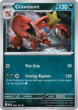 Crawdaunt - Mega Evolution (Uncommon) [MEG-085] Imagen principal del producto