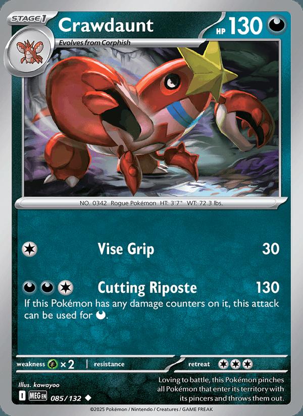 Crawdaunt - Mega Evolution (Uncommon) [MEG-085] Hauptbild