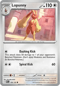 Lopunny - Mega Evolution (Common) [MEG-108] Imagen principal del producto