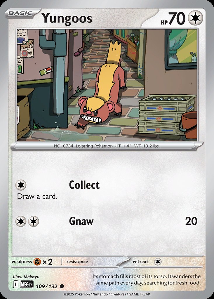 Yungoos - Mega Evolution (Common) [MEG-109] Hoofdafbeelding