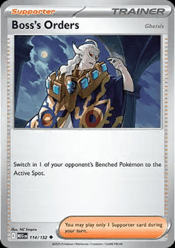 Boss's Orders - Ghetsis - Mega Evolution (Uncommon) [MEG-114] Hover Image