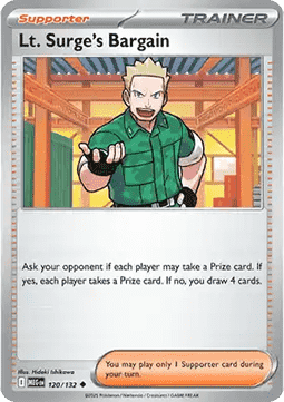 Lt. Surge's Bargain - Mega Evolution (Uncommon) [MEG-120] Imagen principal del producto