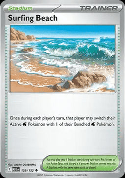 Surfing Beach - Mega Evolution (Uncommon) [MEG-129] Hover Image