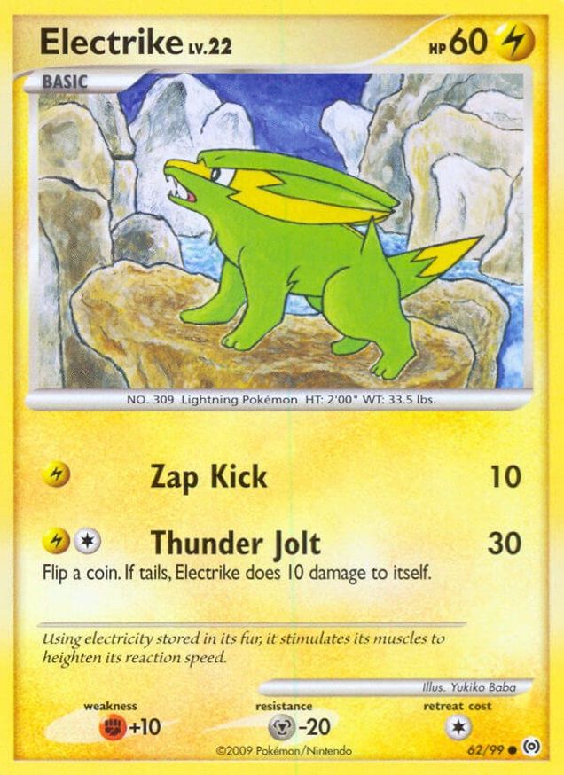 Pokémon-kaart Electrike LV.22 62/99 Common uit de set Arceus Immagine principale del prodotto
