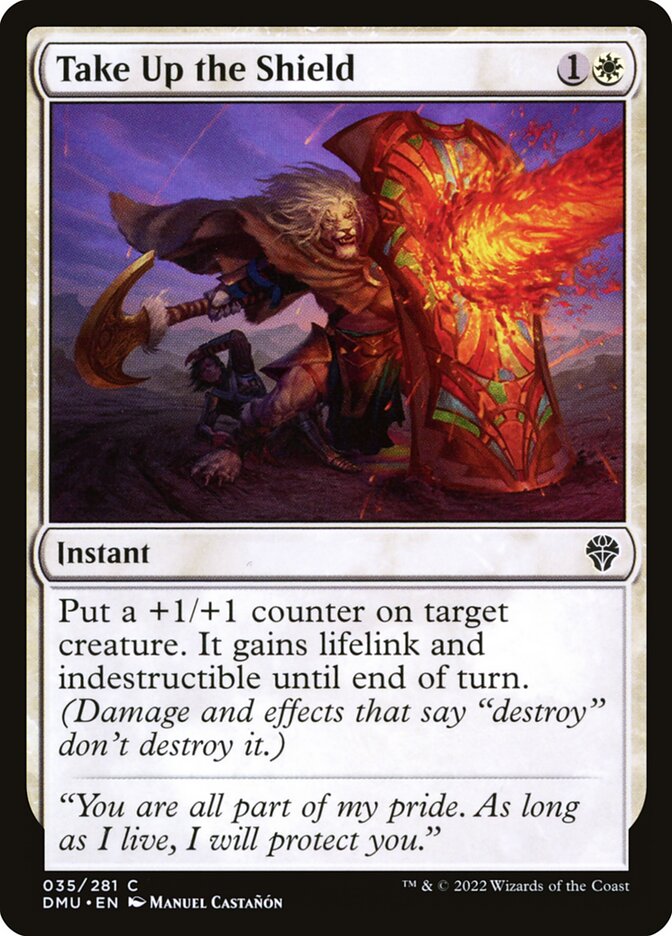 Take Up the Shield - Dominaria United (Common) [DMU-35]