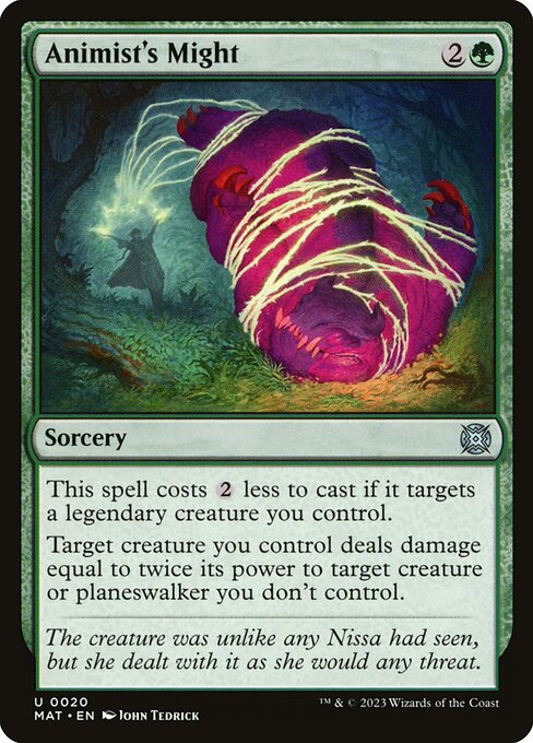 Animist's Might – March of the Machine: The Aftermath (MAT-20) Magic: The Gathering card | LC-REM-20260804-15609159385420-8525ae50-7438-492a-98ae-53f0ffeaab51 Hauptbild