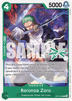 Roronoa Zoro (OP12-036) - Learn Together Deck Set 01 (Common) [LD01-OP12-036] Hauptbild