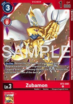 Zubamon (BT3-008) - Premium Bandai Products (Alternative Art) [PB-XX-BT3-008] Hauptbild