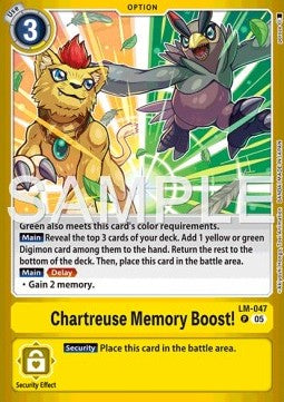 Chartreuse Memory Boost! (LM-047) - Premium Bandai Products (Promo) [PB-XX-LM-047] Imagen principal del producto