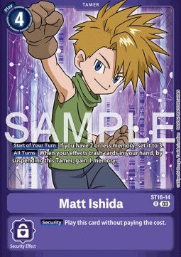 Matt Ishida (ST16-14) - Premium Bandai Products (Alternative Art) [PB-XX-ST16-14] Imagen principal del producto