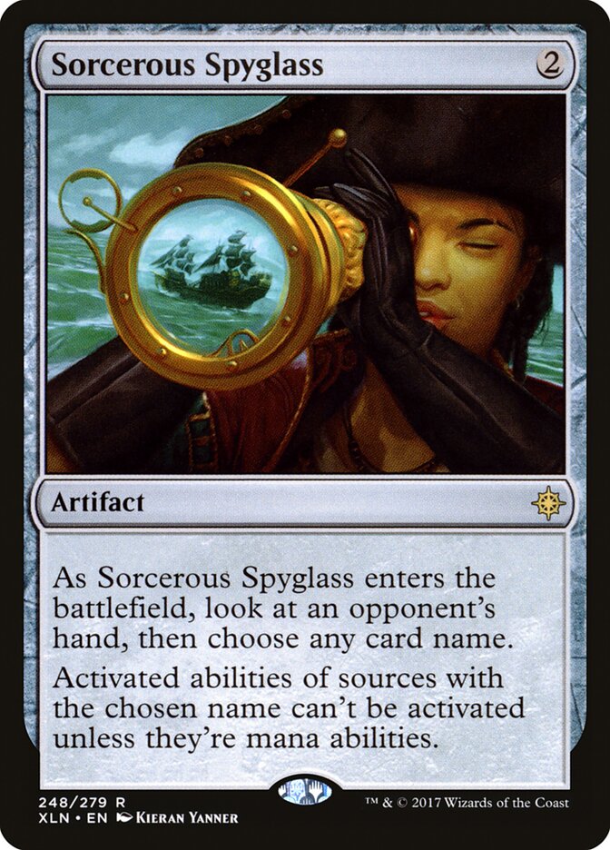 Sorcerous Spyglass - Ixalan (Rare) [XLN-248] Hoofdafbeelding