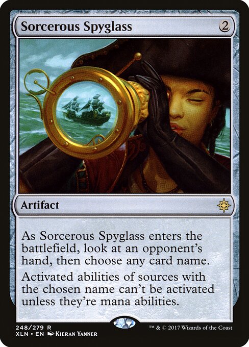 Sorcerous Spyglass – Ixalan (XLN-248) Magic: The Gathering card