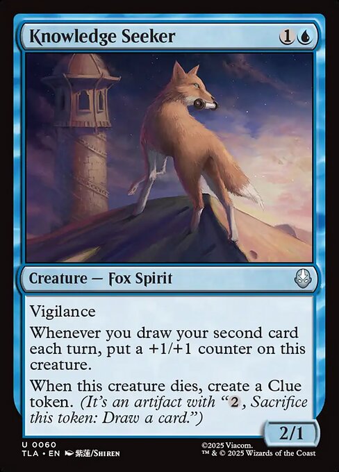 Knowledge Seeker – Magic: The Gathering | Avatar: The Last Airbender (TLA-60) Magic: The Gathering card