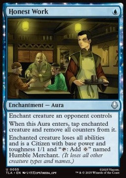 Honest Work - Magic: The Gathering | Avatar: The Last Airbender (Uncommon) [TLA-55] Hoofdafbeelding